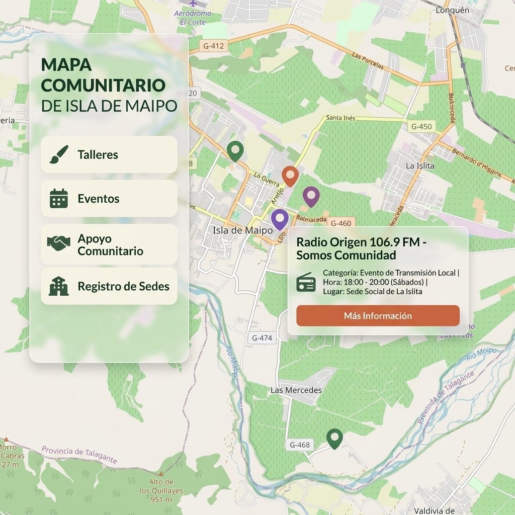 Mapa Comunitario Isla de Maipo